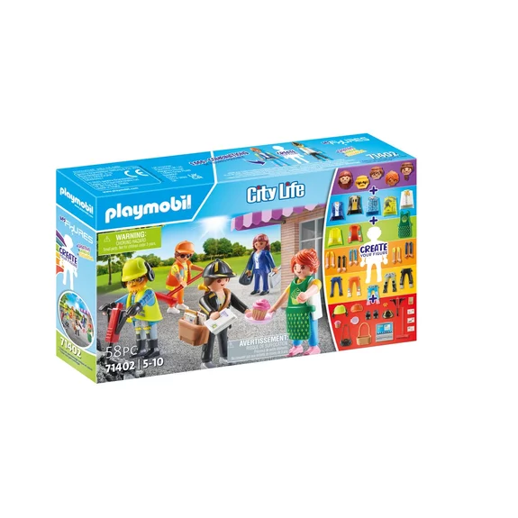 Playmobil 71402 My Figures - City Life, Figures Collection, Imaginative Role-Play, PlaySets Suitable for Children Ages 4+