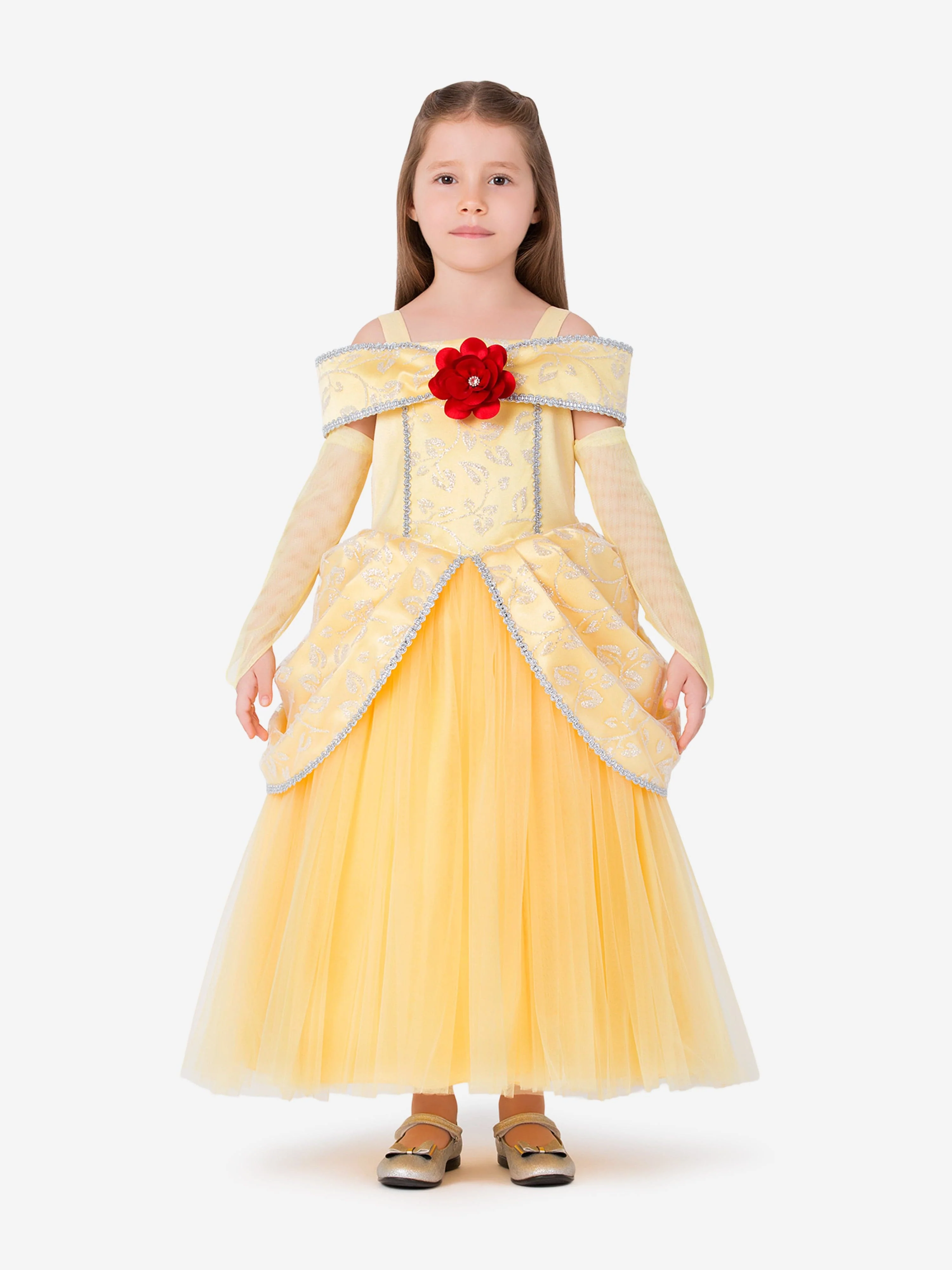 Magical Costumes Girls Belle Princess Costume in Yellow 7 Years By Childsplay Clothing