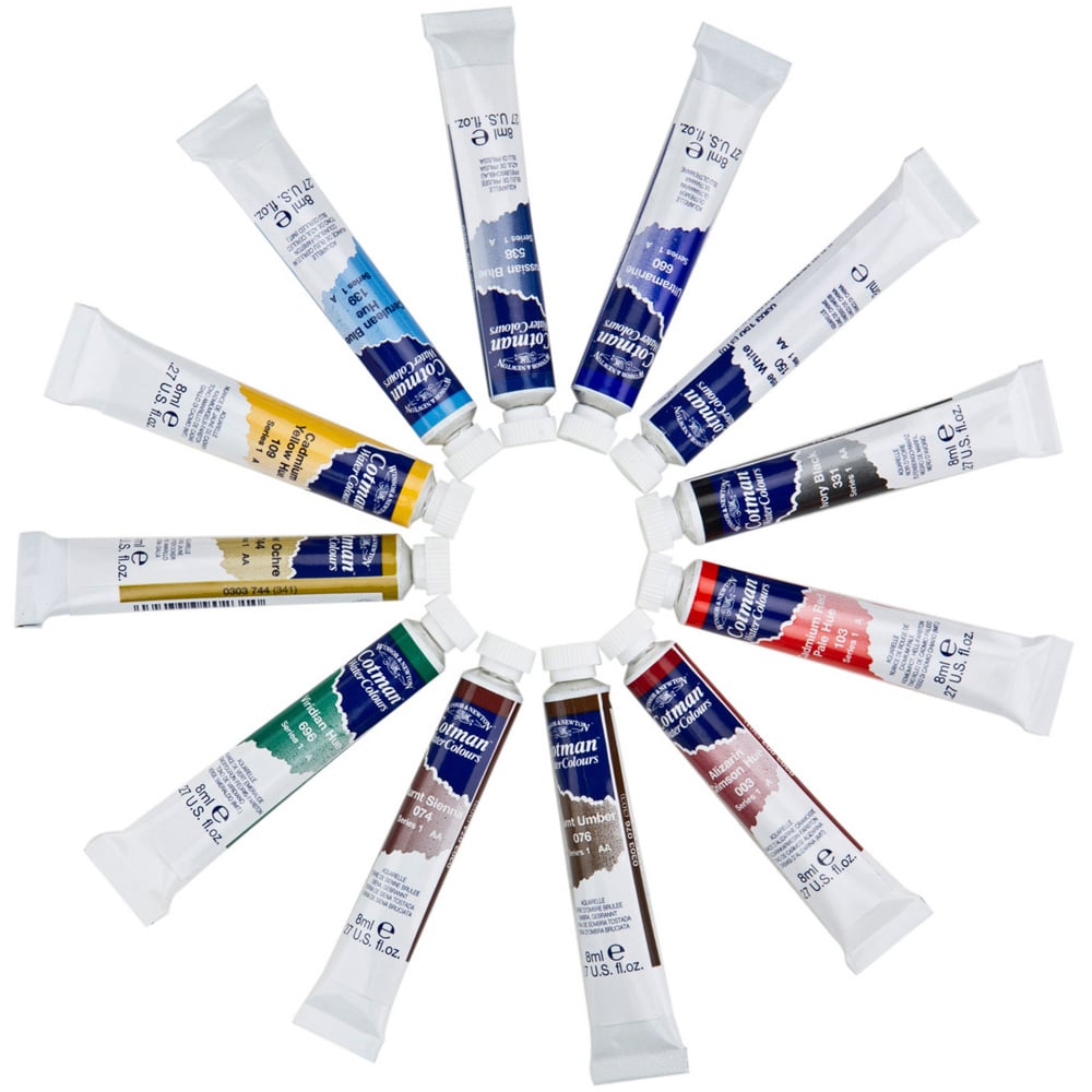 Winsor And Newton Cotman Watercolour Tube Set of 12, none