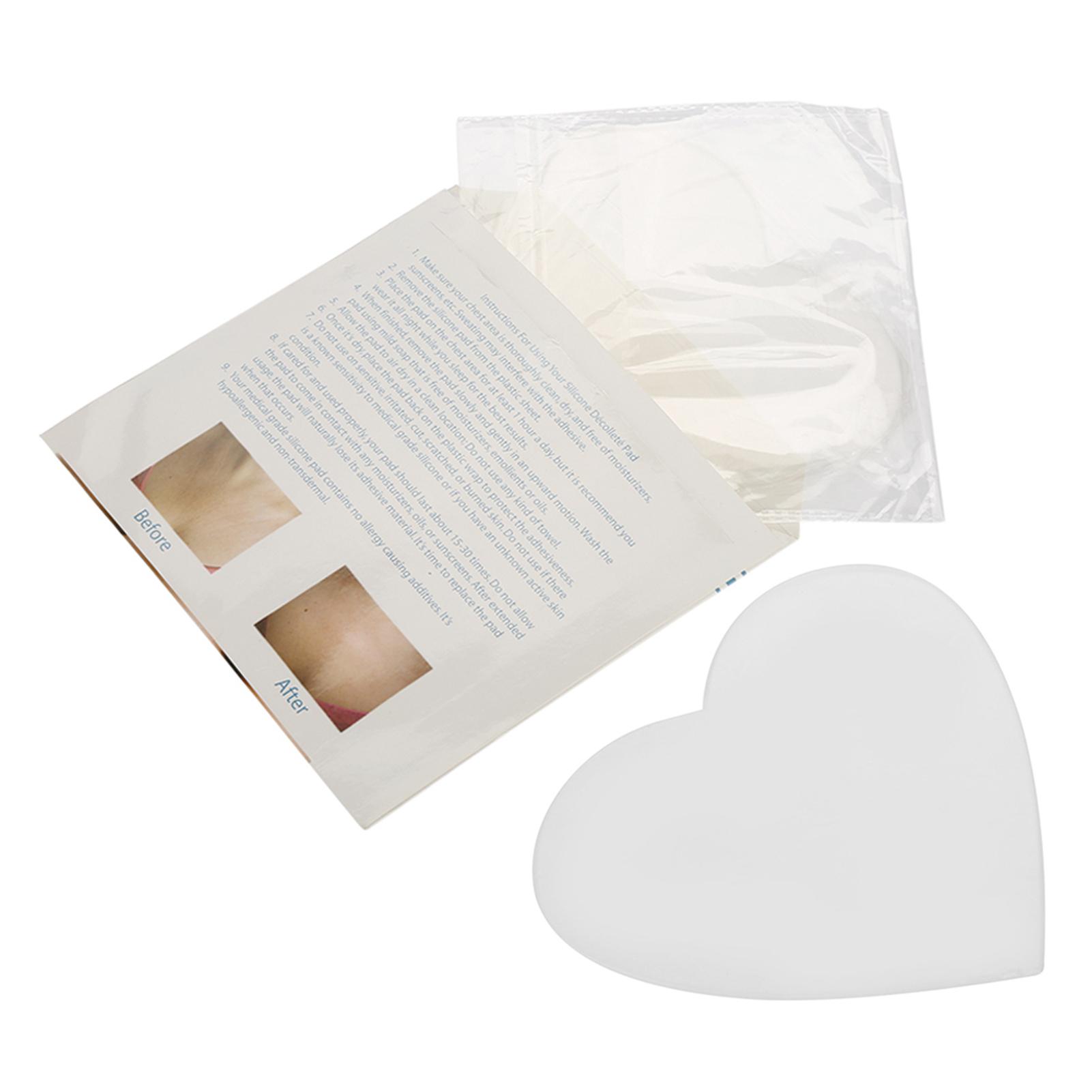 COSYHOME Silicone Anti wrinkle Transparent Breast Care Tighten Lifting Chest Skin Pad Heart Shape