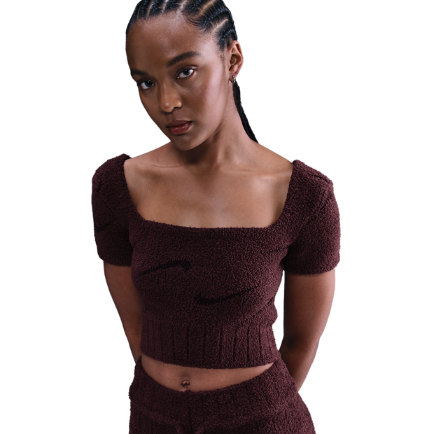 Nike Sportswear Women Sweatshirts - Red - Size XS - Cotton Jersey