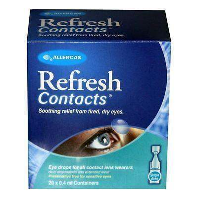 Refresh Contacts Unit Vials 0.4ml Pack of 20