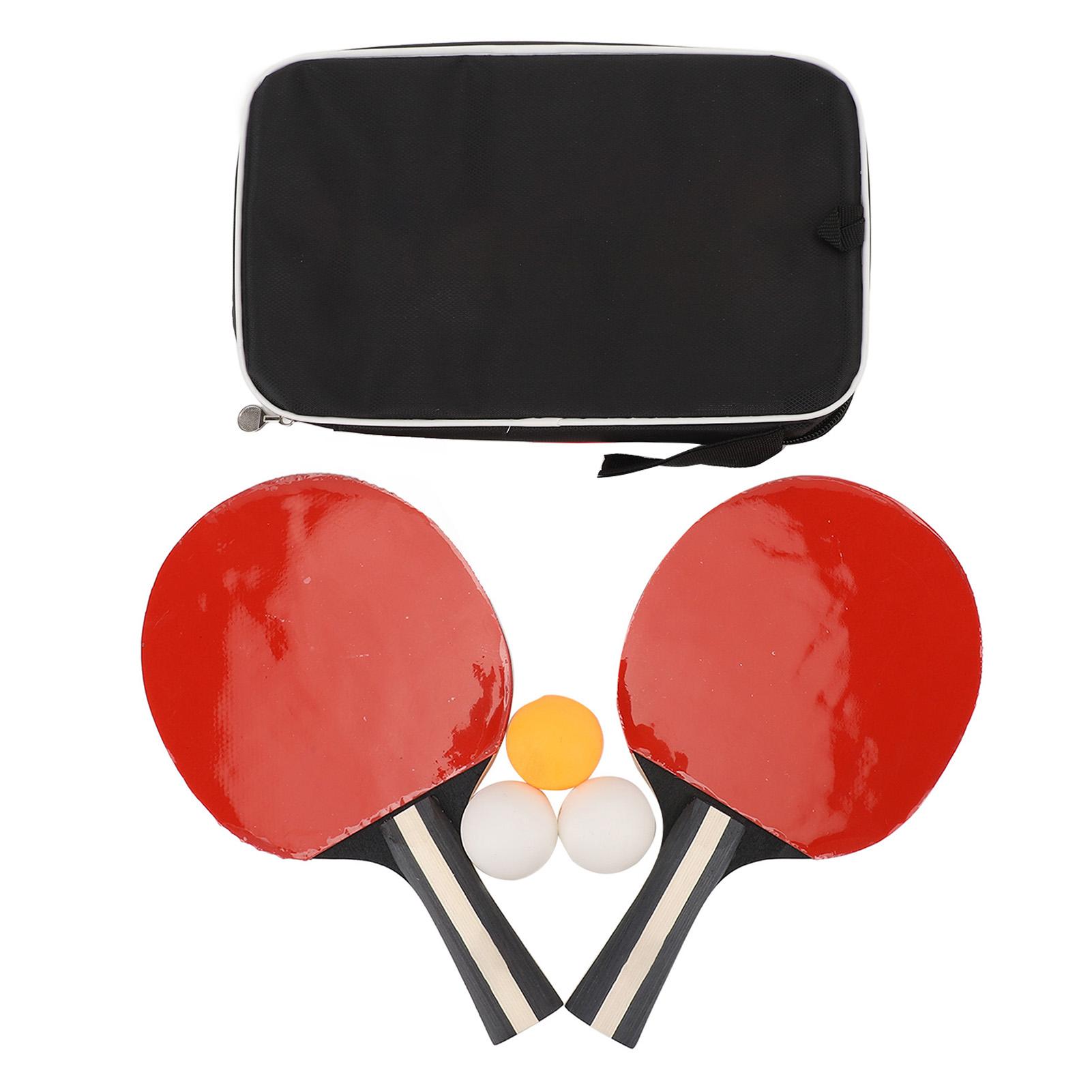 Vestidos 2pcs Table Tennis Racket Table Tennis Paddle with 3pcs 3 Star Professional Table Tennis Balls for