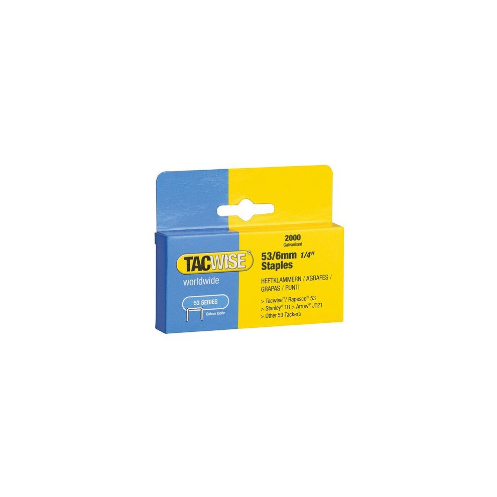 Tacwise 53/6MM Staples (Box-2000)