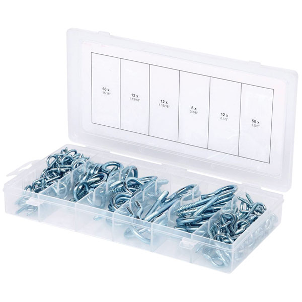 KS Tools 151 Piece Clip Bolts & Eye Bolts Assortment
