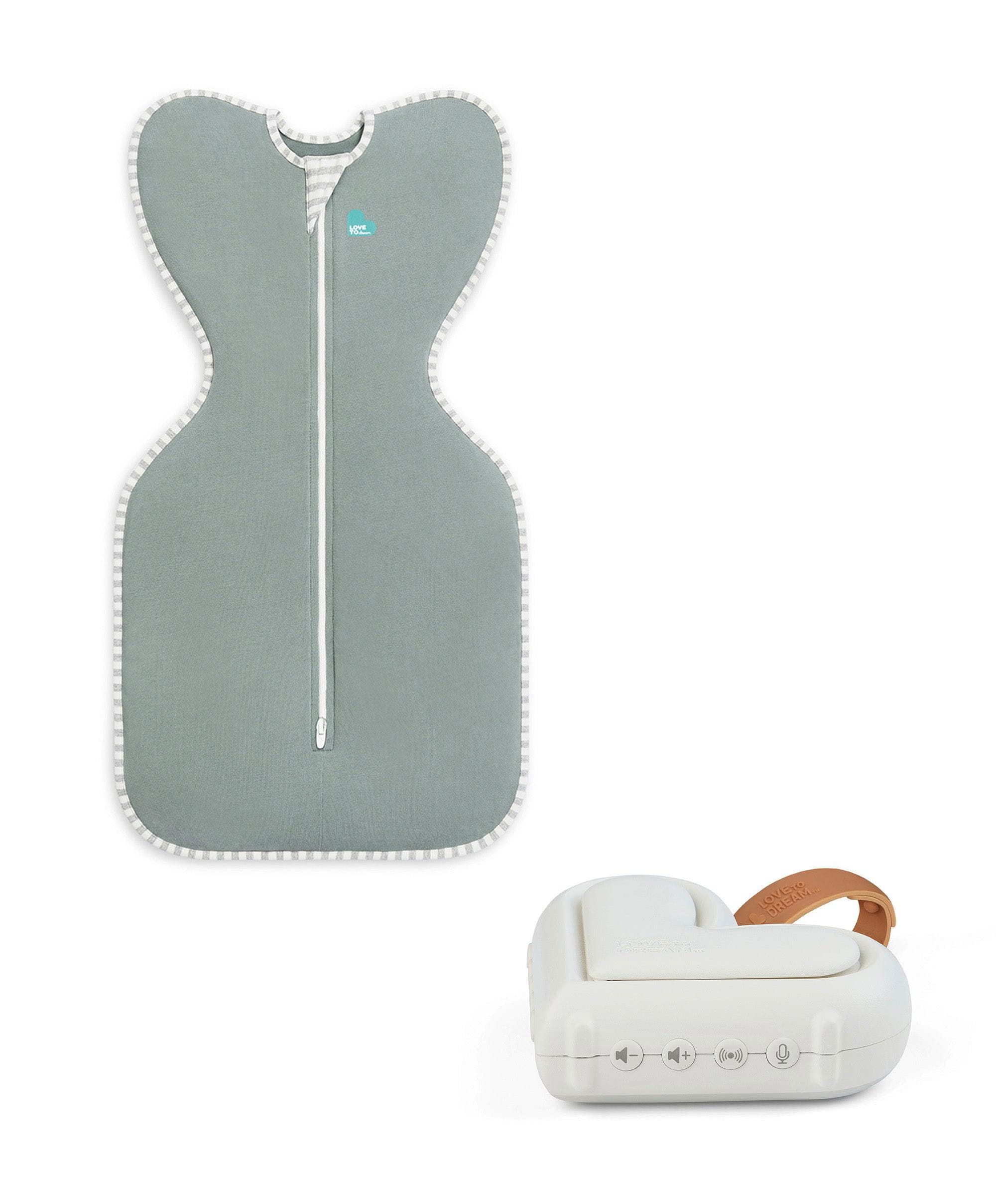 Love to Dream Swaddle Up™ and Sleep Machine Bundle 1-3 Months (1.0 Tog) - Dark Olive