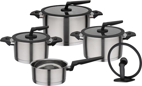 GSW Apart 9 Piece Stainless Steel Cookware Set gray