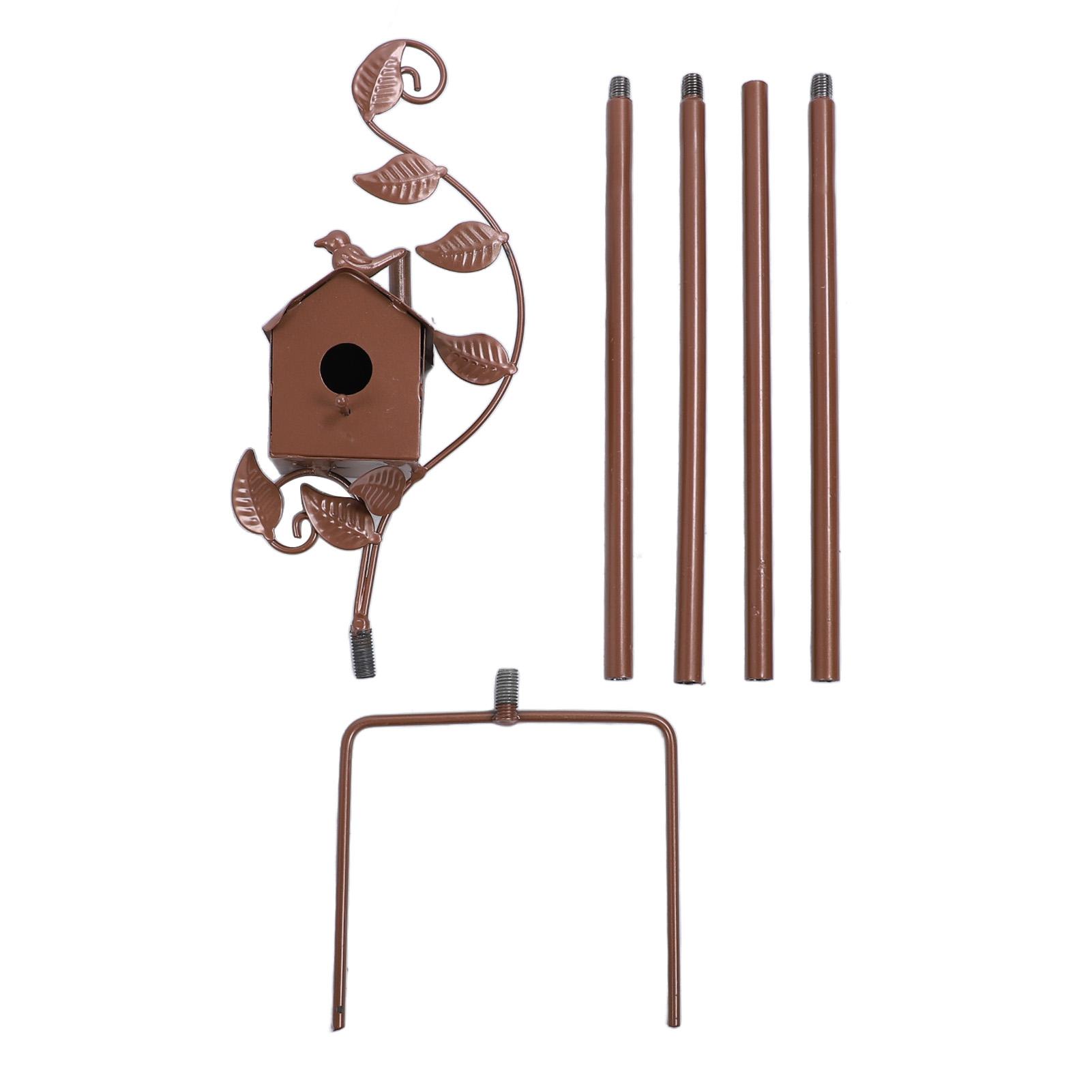 Health & Beauty PRODUCT Metal Bird House with Poles Outdoor Metal Bird House Stake Birdhouses Garden Decoration for Outdoor