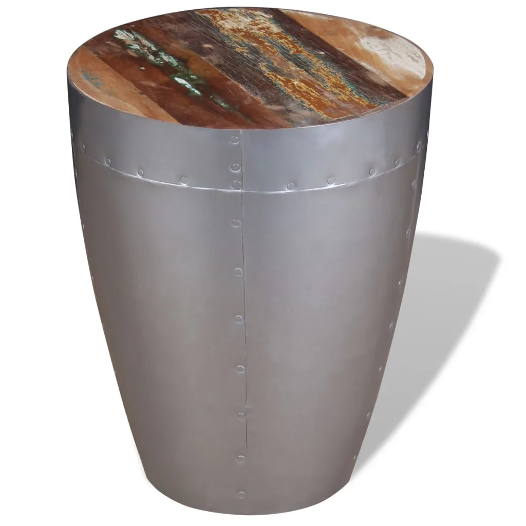 VidaXL Aviator Stool Solid Reclaimed Wood