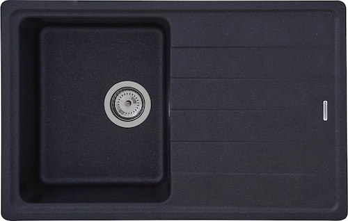 Respekta 1 bowl built-in kitchen sink black,gray,white