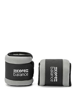 Core Balance Ankle Wrist Weights x 2 Neoprene Adjustable Running Walking Strength Training