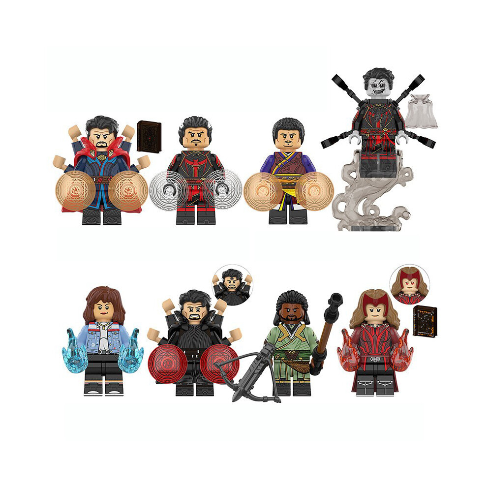 Unbranded 8Pcs Marvel Doctor Strange Scarlet Witch Minifigures Building Blocks Kids Gift
