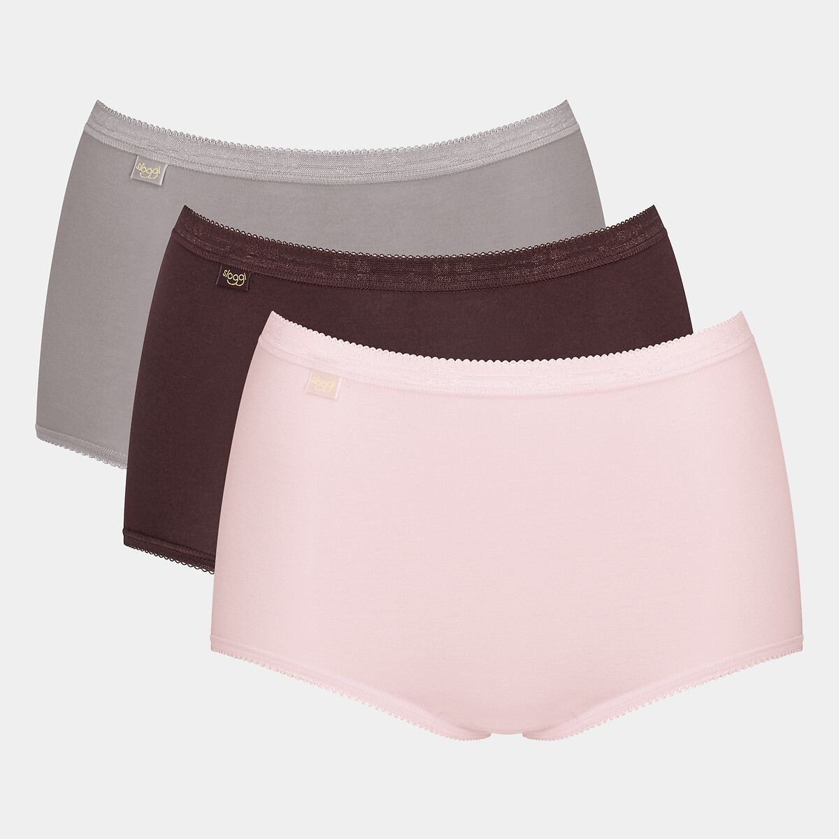 SOCKSHOP Sloggi Pack Of 3 Basic+ Maxi Knickers In Cotton