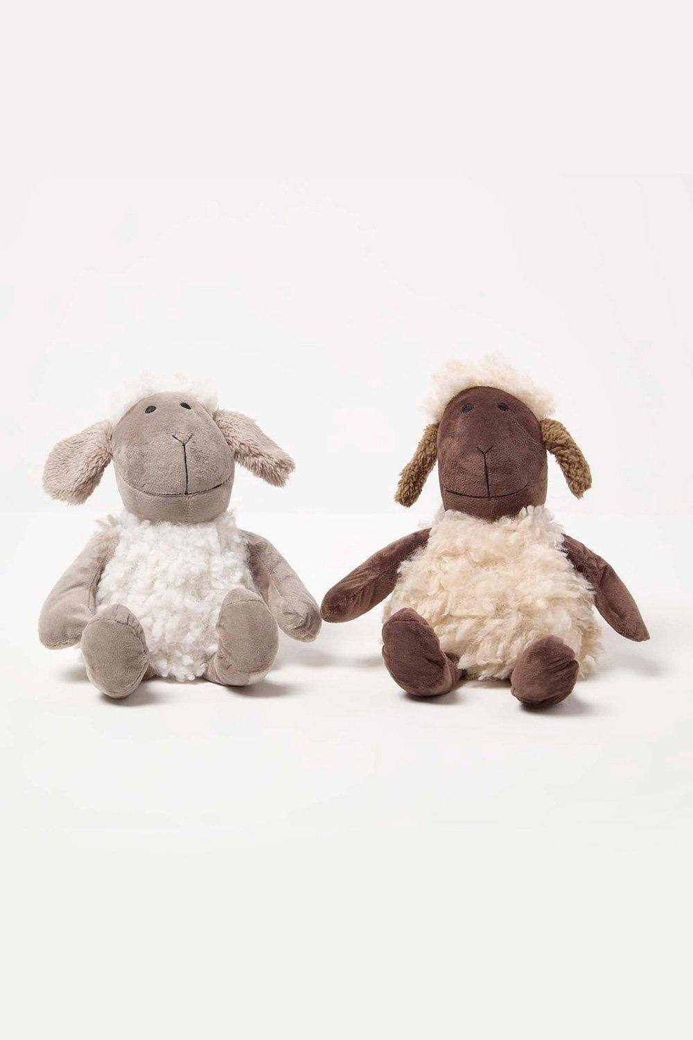 Homescapes Sheep Doorstop - Set of 2 - Animal Door Stops