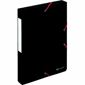 Exacompta Exabox Scotten Nature Future® Filing Box A4 350 Sheets 40 mm Spine Pressboard Black