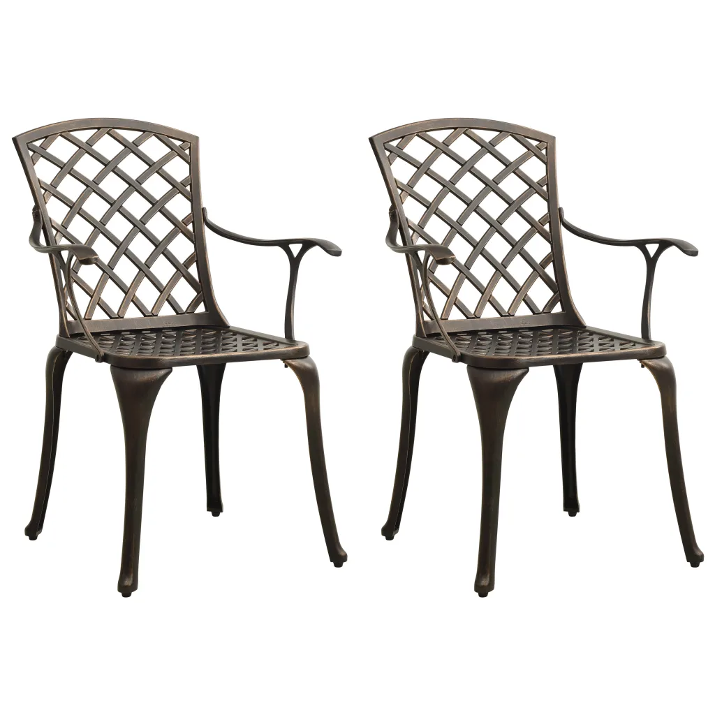 VidaXL Dillwyn Patio Dining Armchair brown