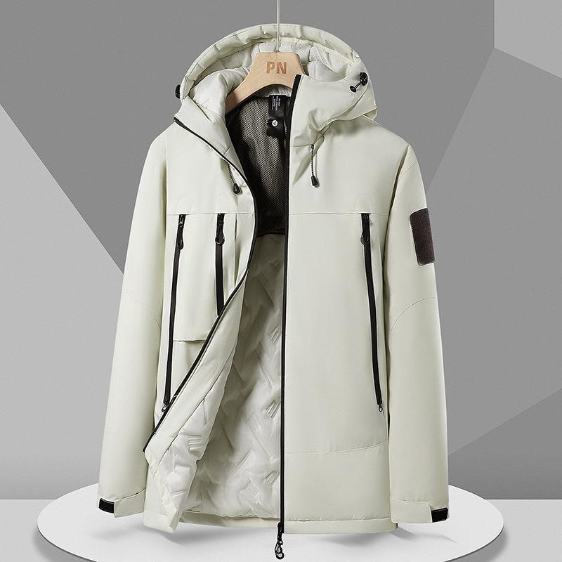 WEFT Padded Clothes Thickened Men's Warm Winter Clothes Men's Jackets Men's Padded Clothes Hooded Padded Jackets Men's Thick Padded Clothes Winter Jackets M