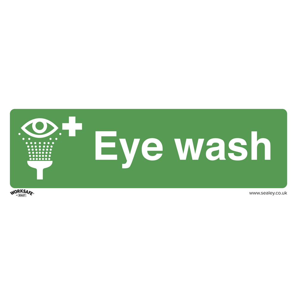  Safe Conditions Safety Sign - Eye Wash - Self-Adhesive Vinyl
