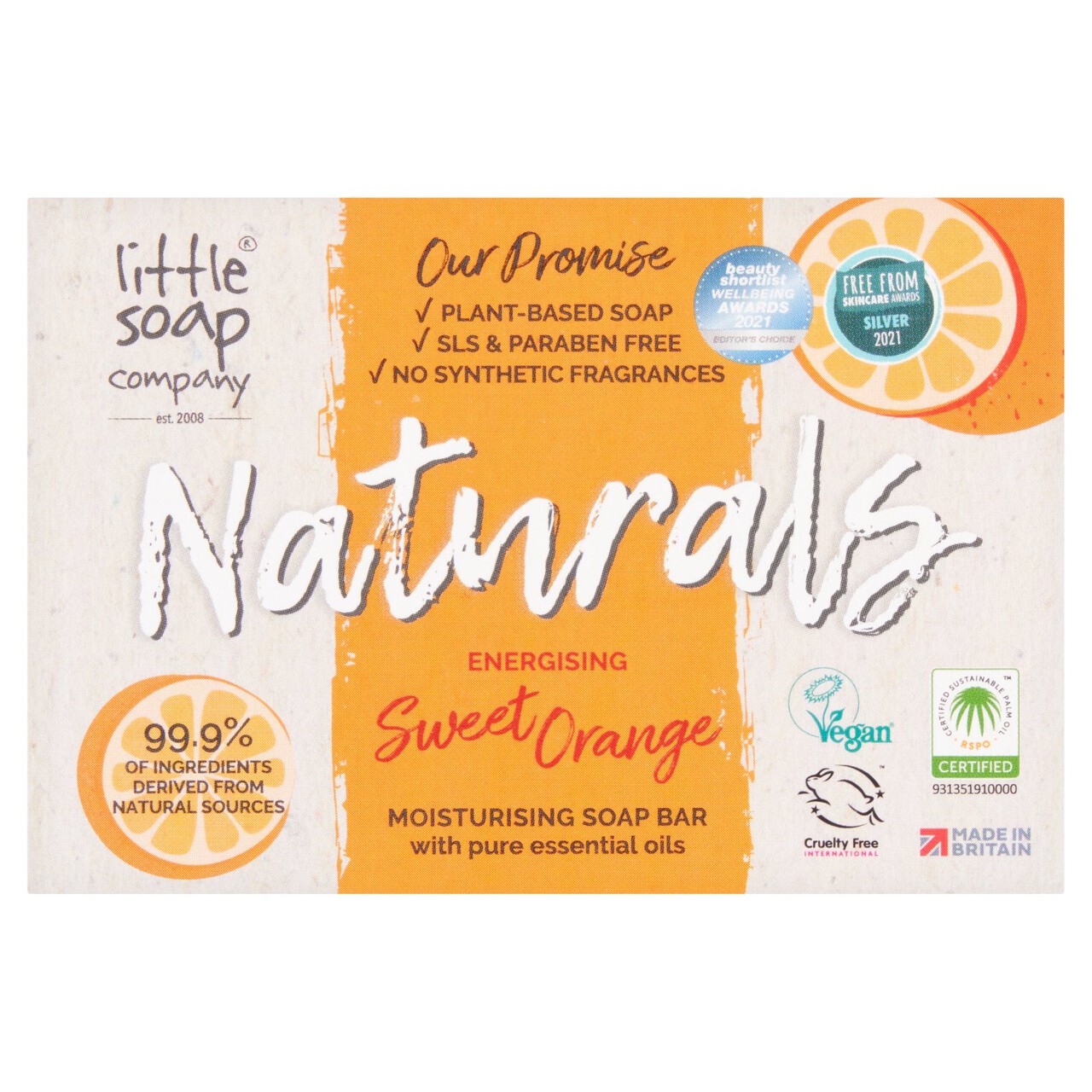 Little Soap Company Naturals Range - Bar Soap | Refreshing Cleansin...