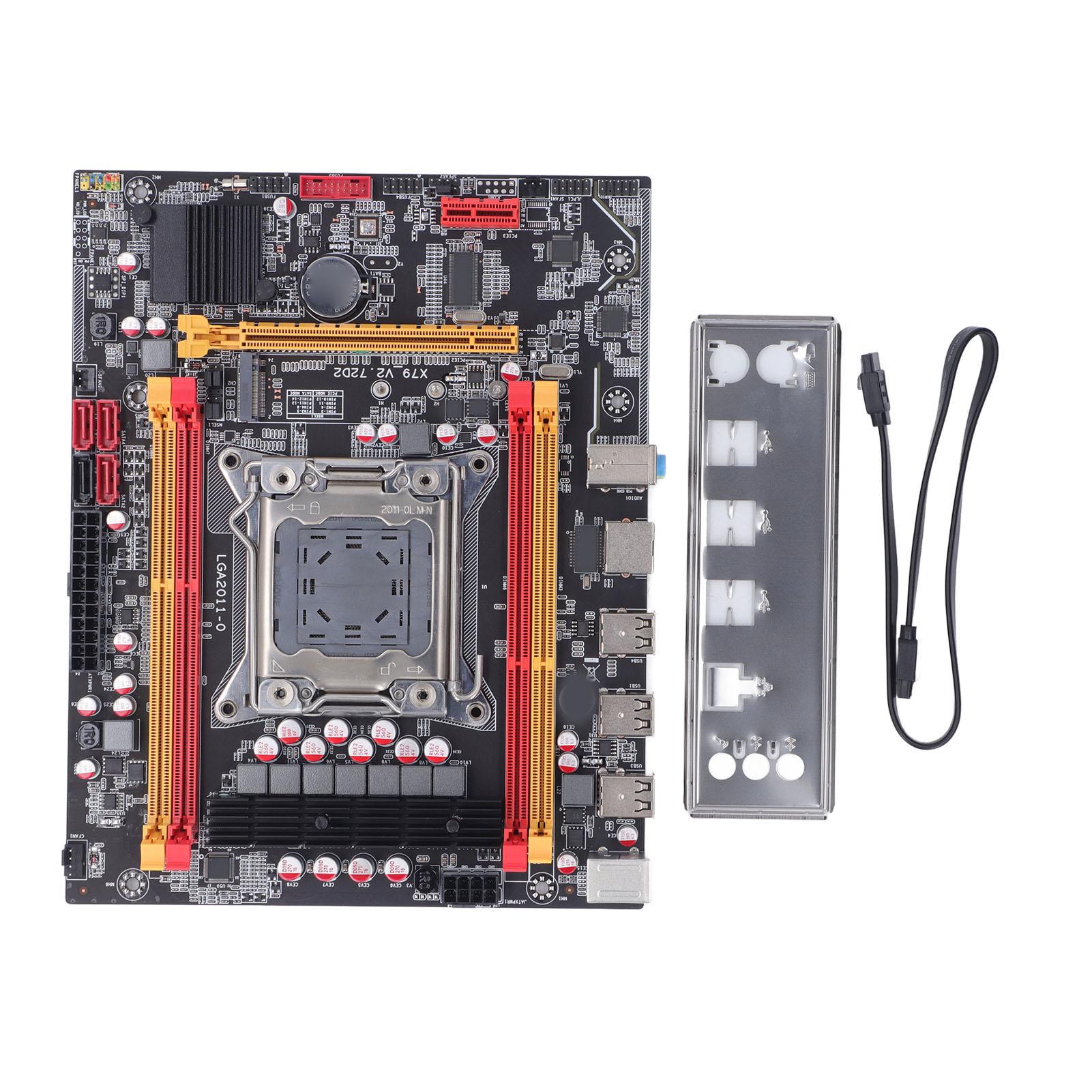 DIYelecs X79 V2 Computer Motherboard Lga2011 Cpu 4 Ddr3 Usb2.0 Sata Pcie M.2 Computer Mainboard Gaming