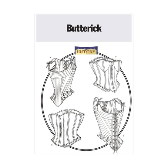 McCall Pattern Butterick Women's Stays and Corsets Sewing Pattern B4254 - Sizes 6-22