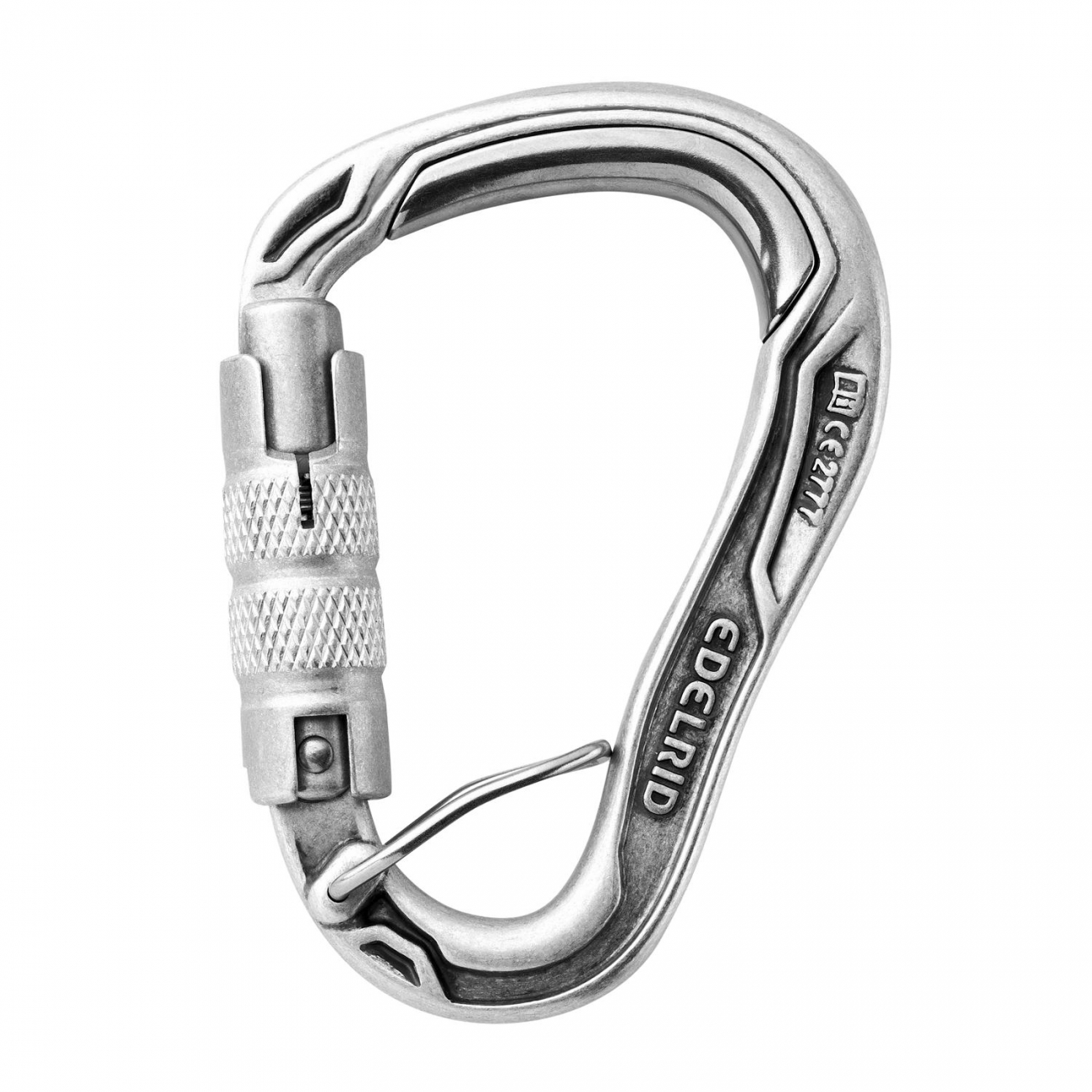 Edelrid HMS Bulletproof Triple FG Eco Carabiner | Silver