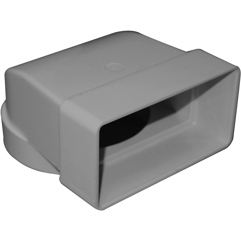 AIRVENT 204mm Elbow Bend 100mm Connection in White