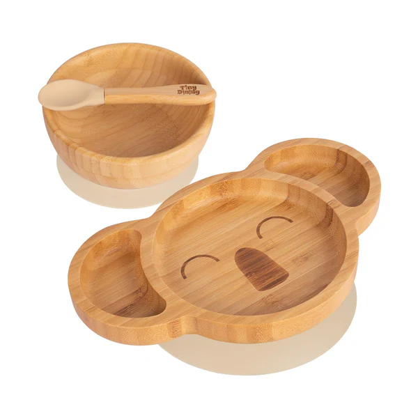 Tiny Dining 3pc Koala Bamboo Baby Weaning Set