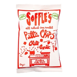 Soffle's Pitta Chips Chilli & Garlic Mild 60g
