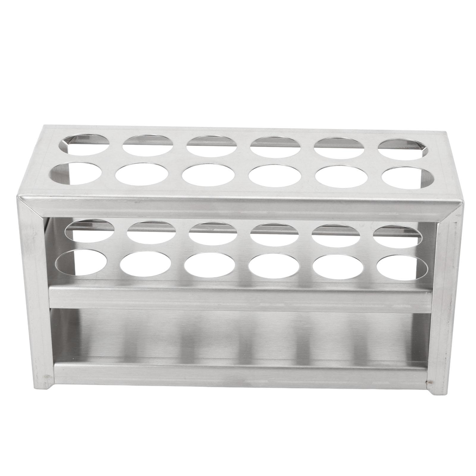 GoolRC Metal Test Tube Rack 12 Holes 0.75in Strong 3 Tiers Stainless Steel Centrifuge Tube Holder for