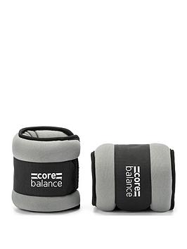 Core Balance Ankle Wrist Weights x 2 Neoprene Adjustable Running Walking Strength Training