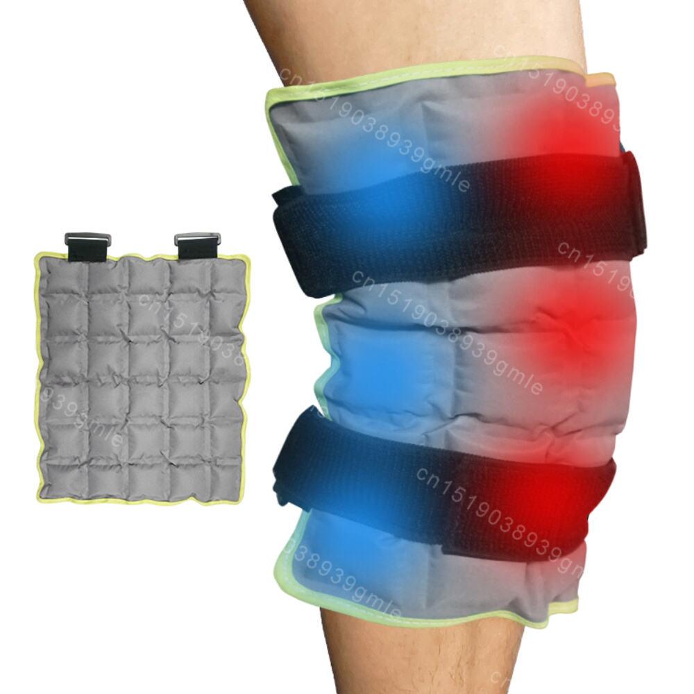 Binchi Health Technology Cold and Hot Compress Ice Packs Self Absorbing Water Reusable Knee Ice Pack Sports Injuries Hot Cold Therapy Ice Bag Pain Relief grey