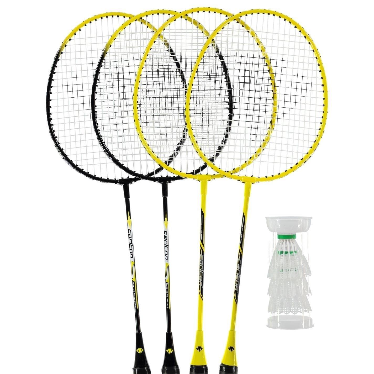 Carlton 4 Player Badminton Set - Black