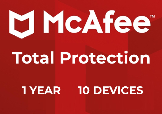 McAfee Total Protection 1 Year 10 Devices Key - EU
