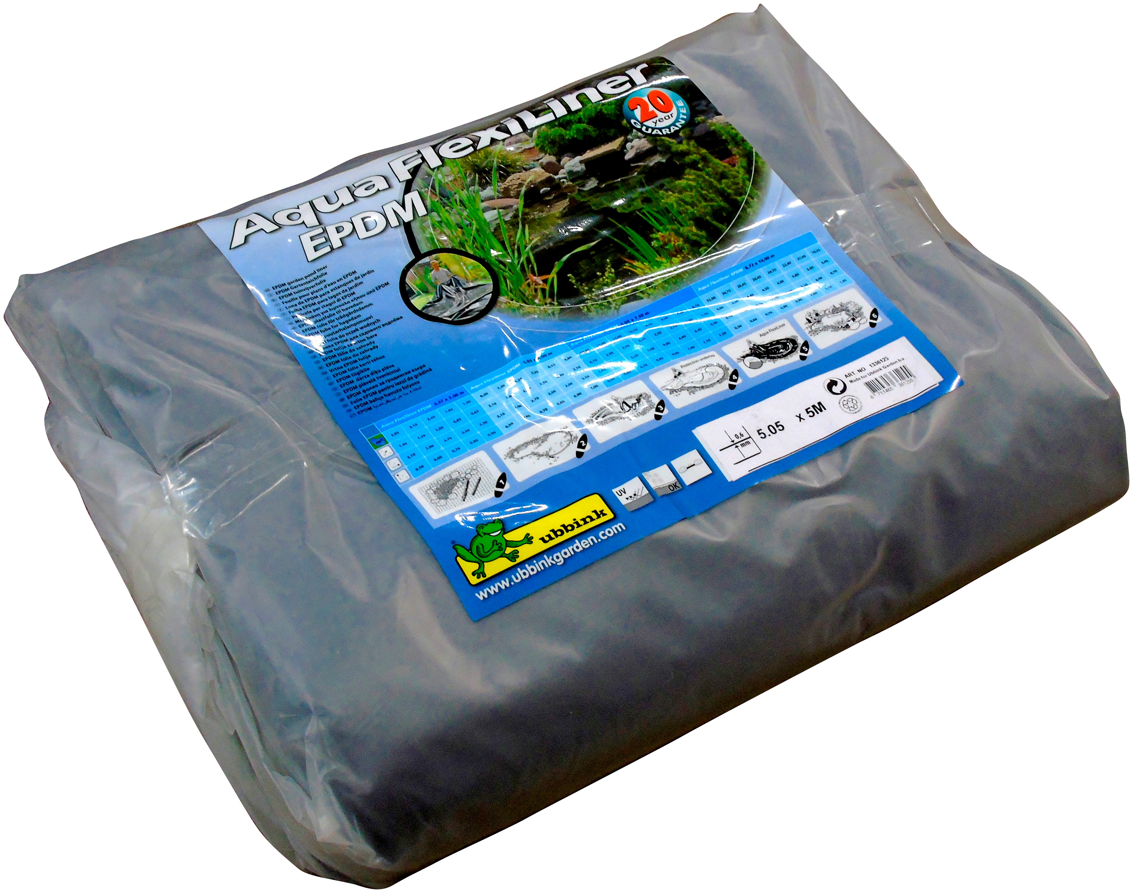 Ubbink Pond Liner AquaFlexiLiner EPDM 5x5.05 m 1336125