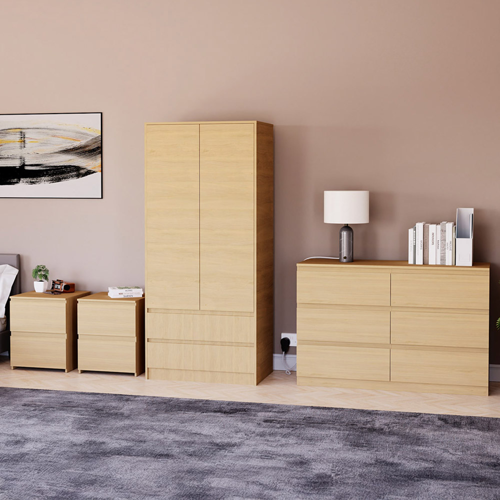 Denver Pine 4 Piece Bedroom Furniture Set