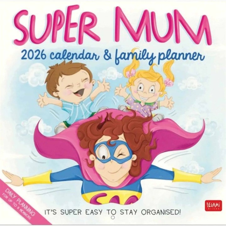 Mums Family Organisation Super Mum Family Planner 2026