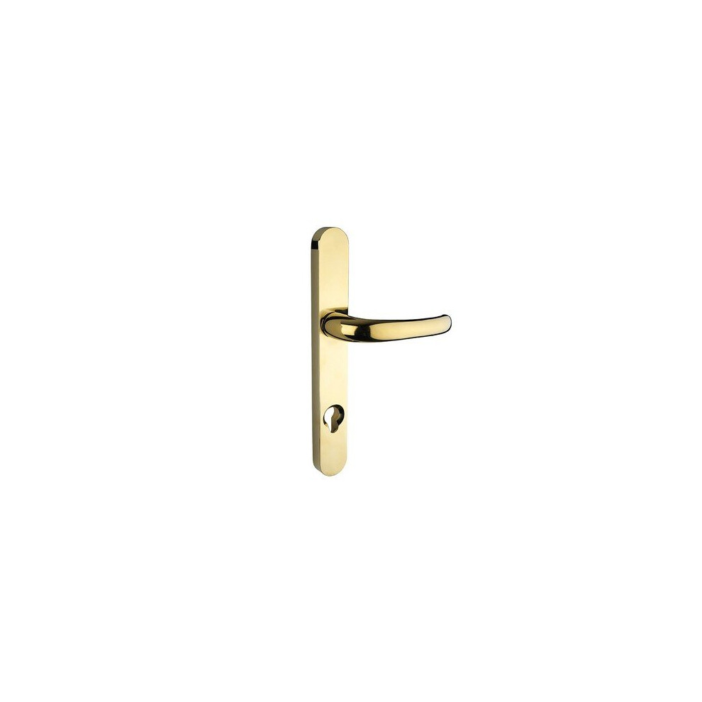 Yale Locks Retro Door Handle Pvcu Polished Pvd Gold Finish