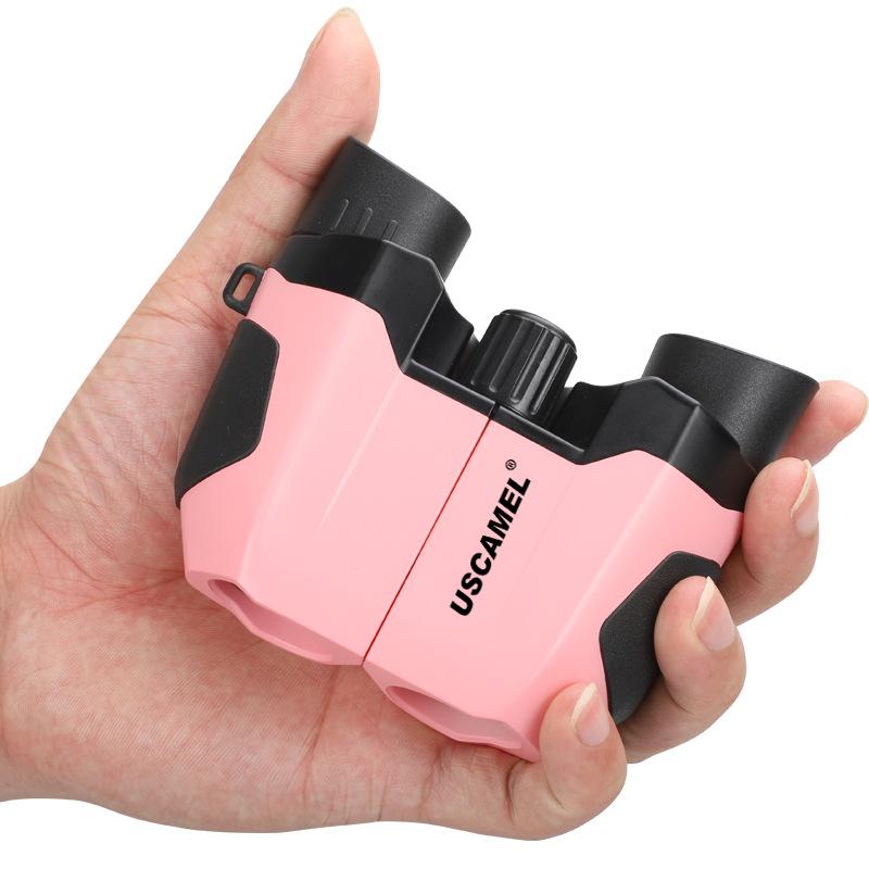 Wosawe Outdoor Sports Children s Outdoor Binoculars, Beginner Binoculars ,Mini Portable,Binoculars for Kids Gifts for pink