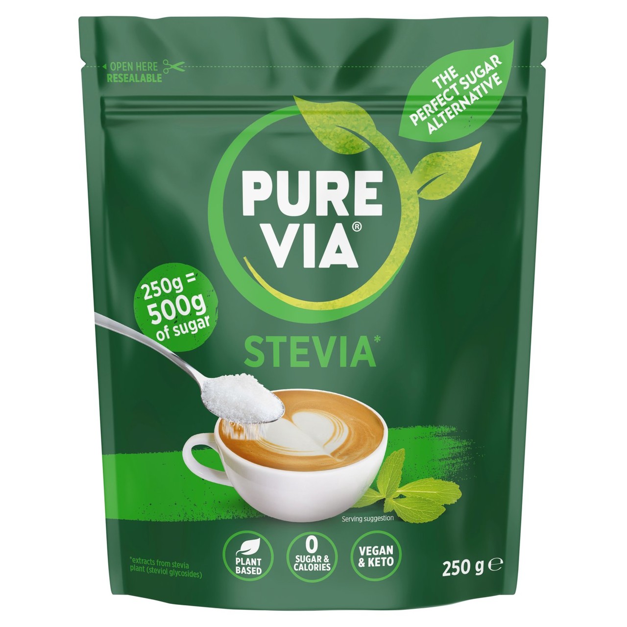 Pure Via Stevia Granular 250g