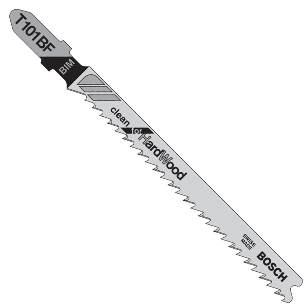 BOSCH Carte de 5 Lames Bois Dur BOSCH HCS Rectifiee T101BF Bi-Métal - 2608634234