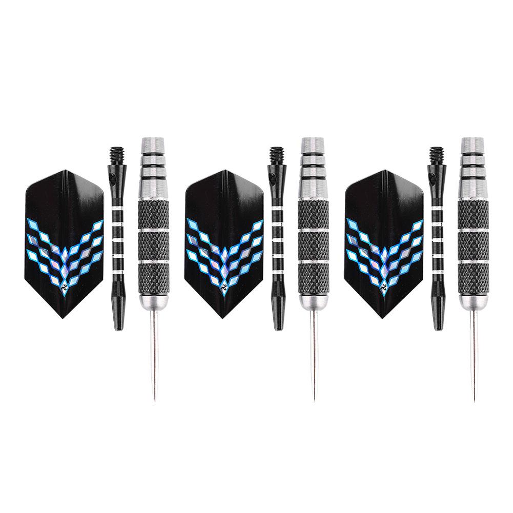 3pcs 155mm Steel Tip Target Throwing Darts Set With Printing Flights for Dartboard