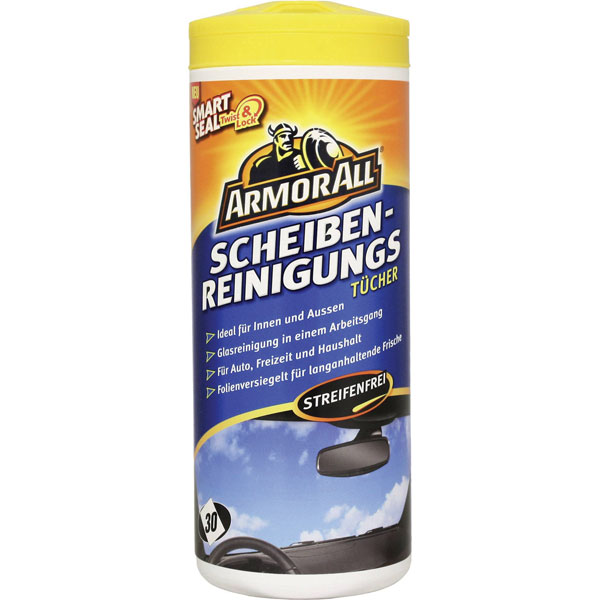 ARMOR ALL ArmorAll 37025L Window Cleaning Tissues 30 pieces Streak-Free Glas...