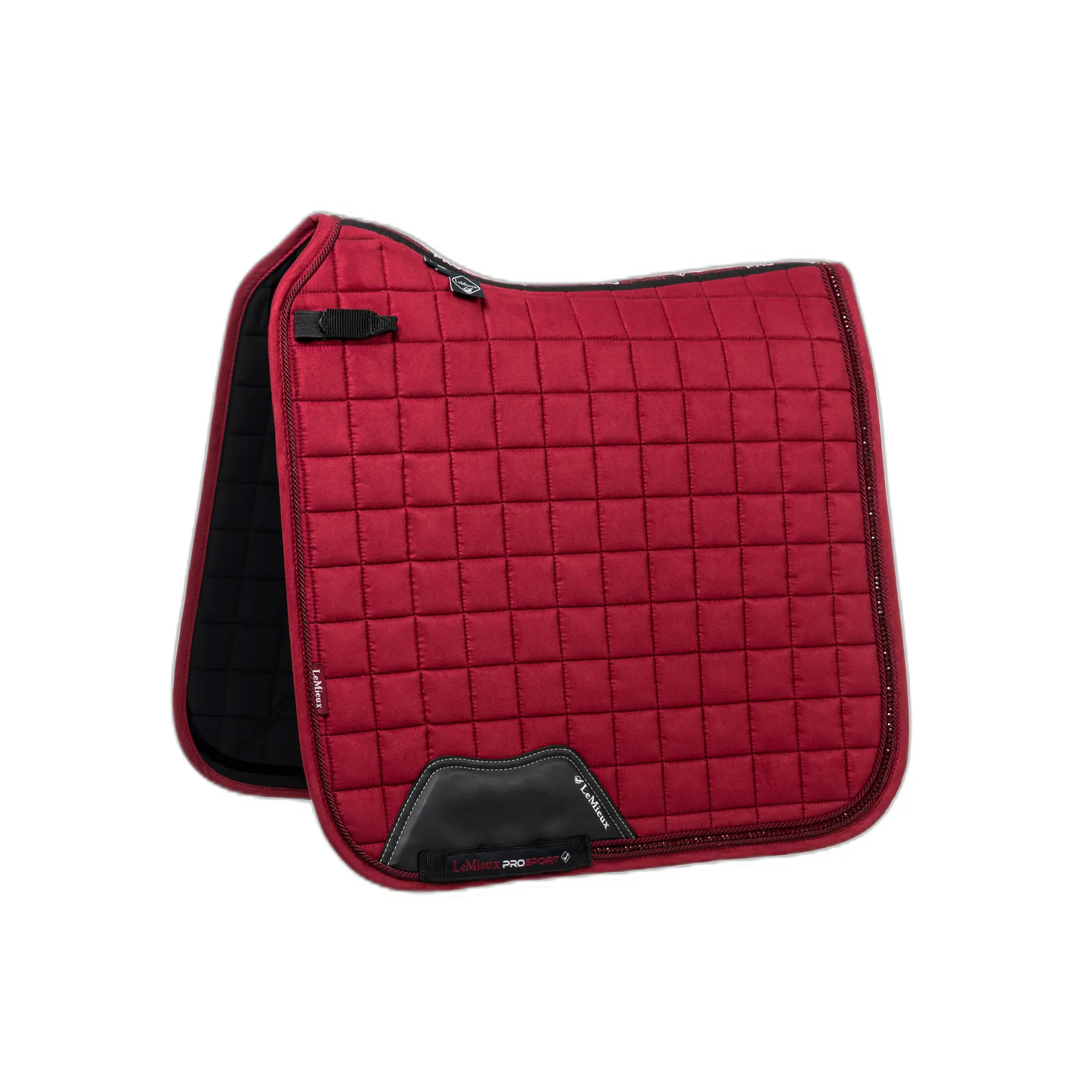 LeMieux Saddle Pads | LeMieux Diamante Saddle Pad Colour Burgundy