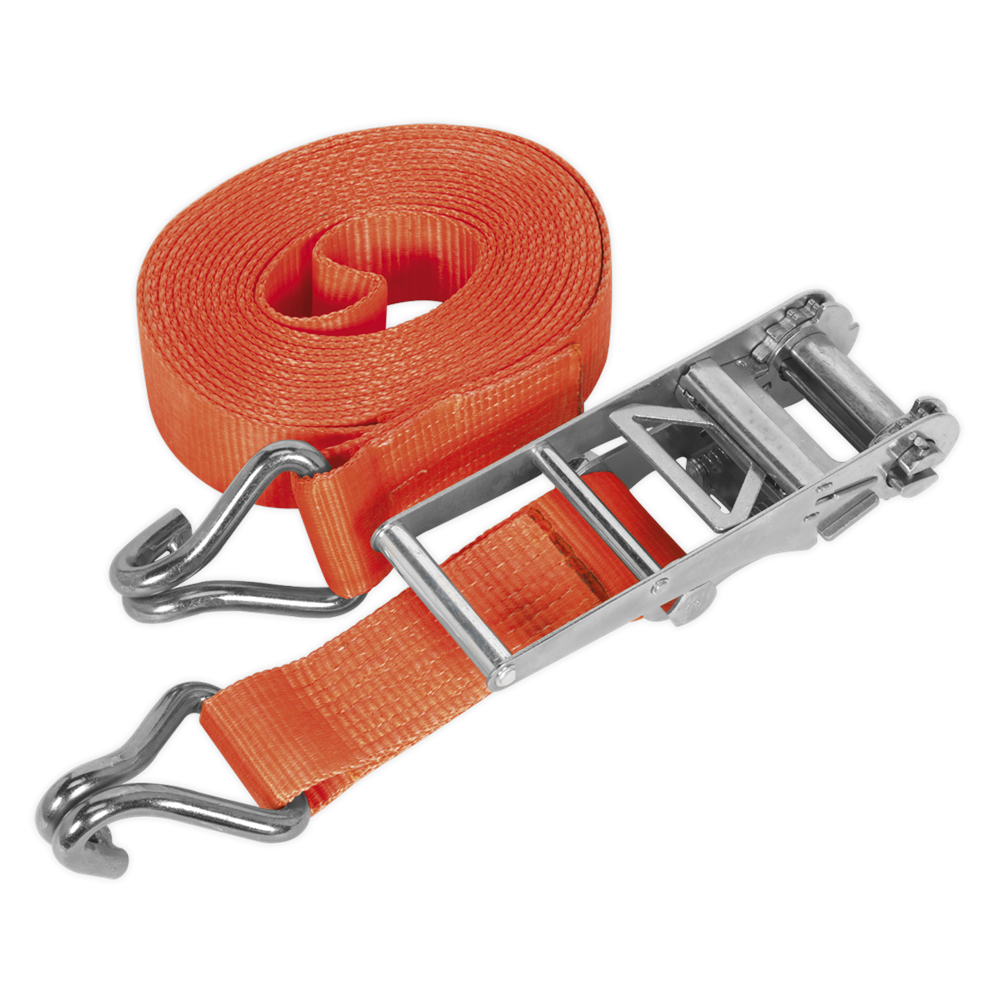 Sealey Ratchet Tie Down 75mm x 8m Polyester Webbing 10000kg Load Test