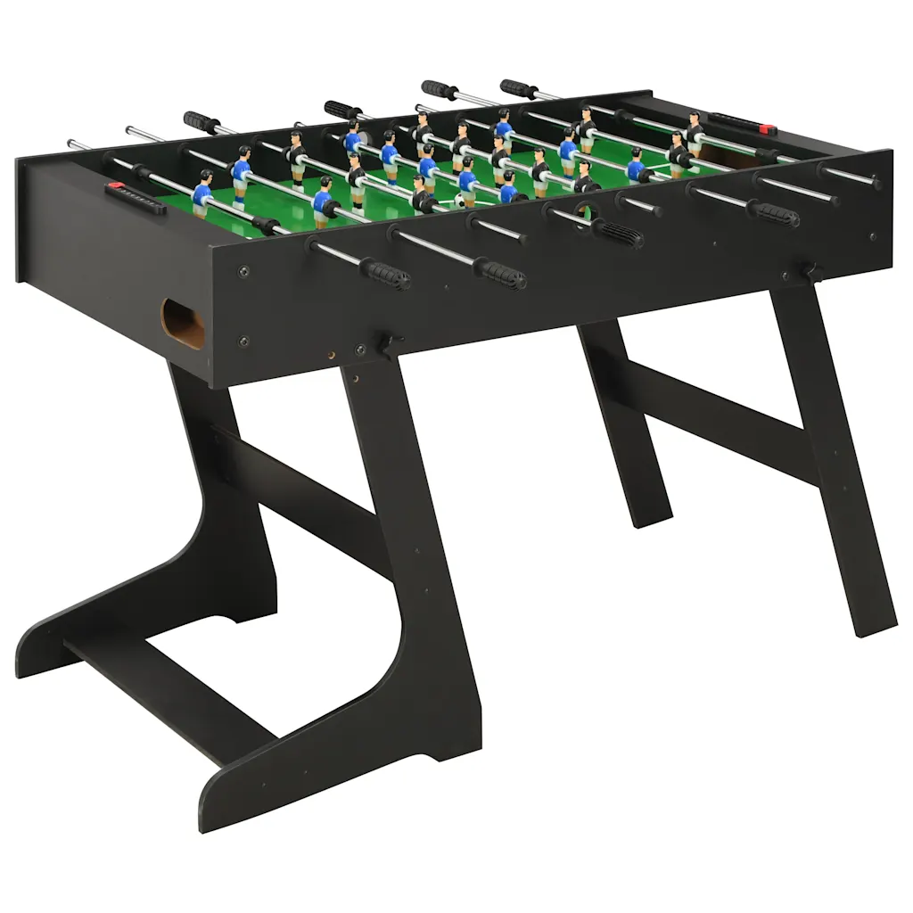 VidaXL Folding Football Table 121x61x80 cm Black