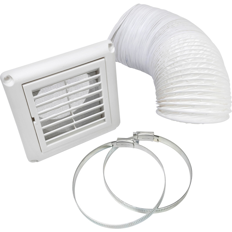 Sensio Aquilo Ventilation Ducting Kit White 100mm PVC
