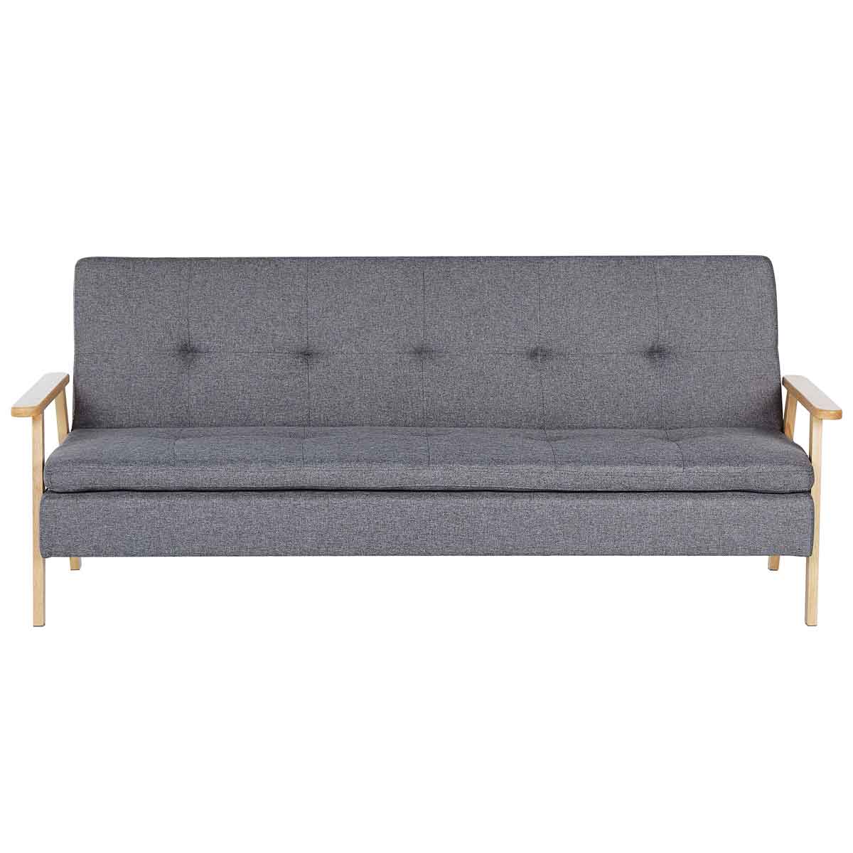 Beliani Retro Sofa Bed Tjorn Grey