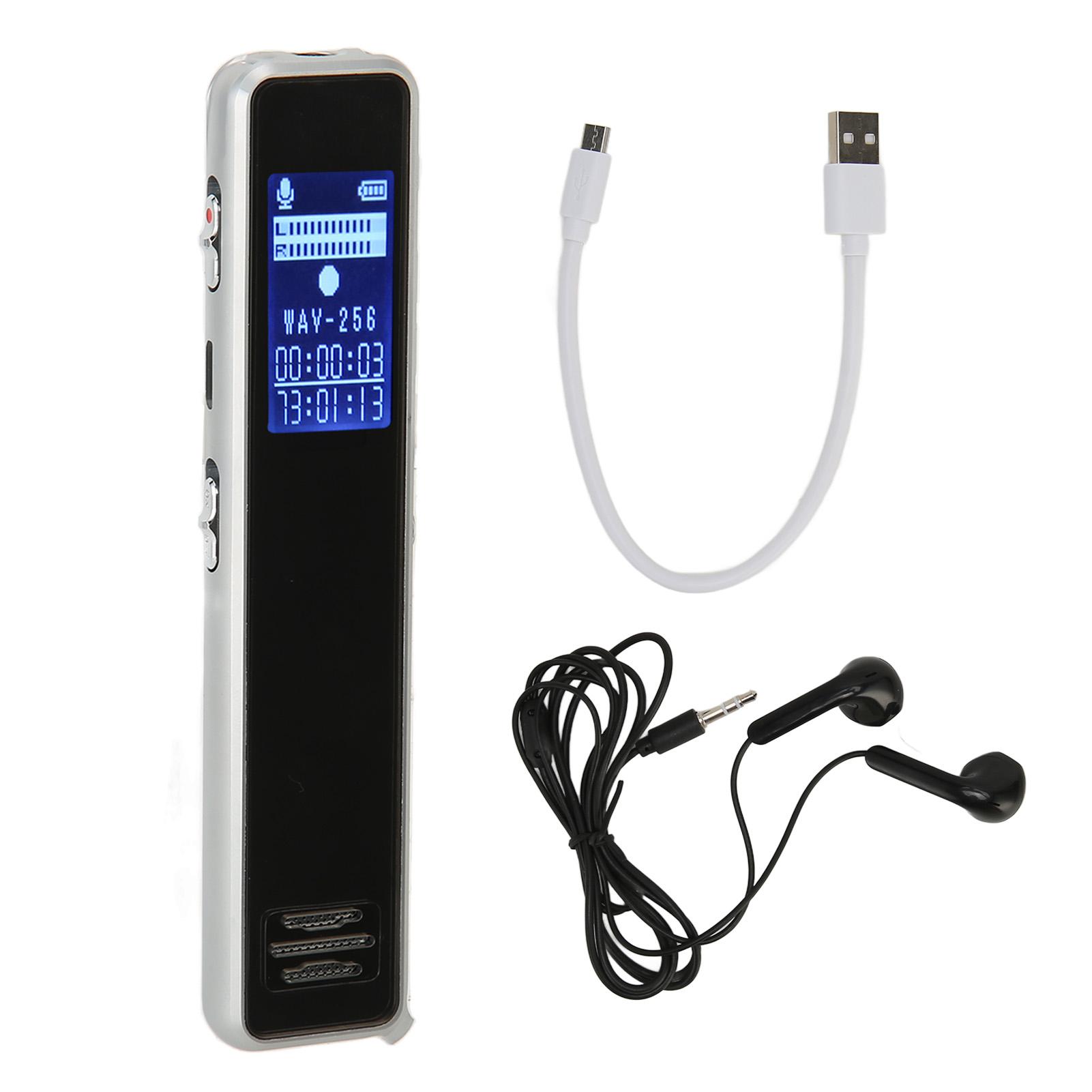 HONOR ELECTRONICS Digital Voice Recorder Al Intelligent Noise Reduction Voice to Text Voice Activated MP3 Recorder 8GB
