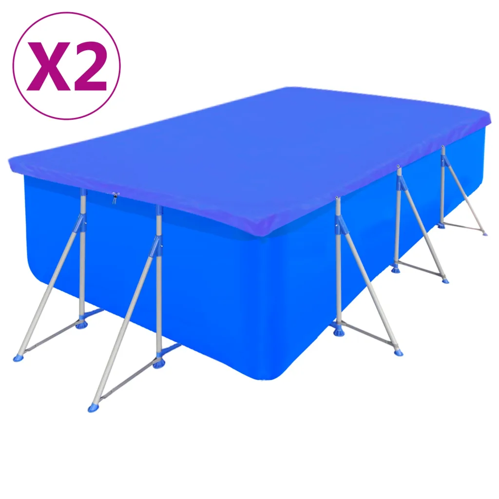VidaXL Pool Covers 2 pcs PE Rectangular 90 g/sqm 540x270 cm